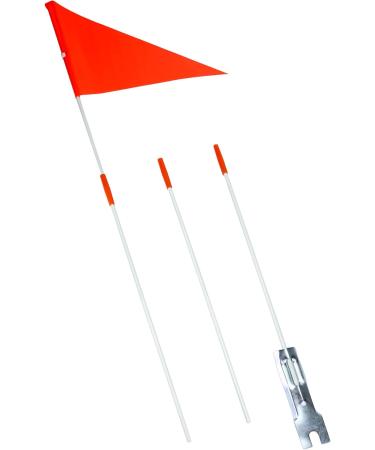 QWORK Height Adjustable Children's Bicycle Flag Pennant | 160cm Red - International Shipping Available - Buy Online on SooperMarket.com