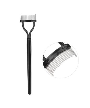 Eyelash Comb - Steel Pin Eyelash Separator Tool for Extensions & Makeup - 1Pcs Black Beauty Accessory - Buy Online on SooperMarket.com