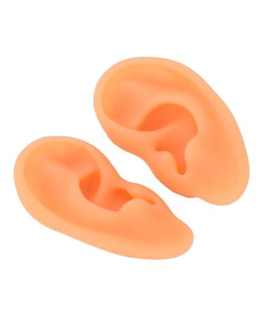 Acupuncture Ear Model 2 Pieces Widely Used Flexible Ear Mold Waterproof Flexible for Training