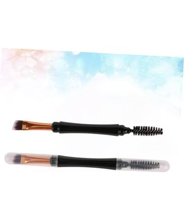 Hemoton 2pcs Spiral Rod Mascara Brush Cosmetics Brush Makeup Tool Brush for Makeup 14.2X1.2cm Black - Buy Online on SooperMarket.com