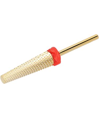 Manicure Drill Bit Nail Drill Bit Gold Multifunctional Cone Quick Sanding for Beauty Salon (132#-F) - Buy Online on SooperMarket.com