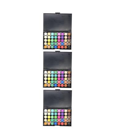 Angoily 3pcs 40 Pearly Colors Makeup Lustre for Eyeshadow Smoky Shadow Cosmetic Eye Ladies Matte Girls