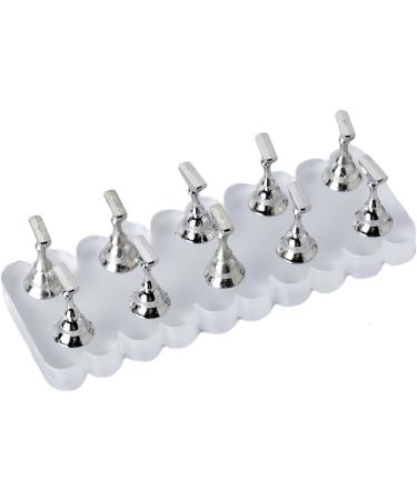 Acrylic Nail Art Practice Stand Fingernail Display Holder For False Nails Nail Tips Exercise Stand TS12 - Buy Online on SooperMarket.com