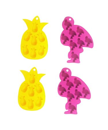 Cabilock 4pcs Silicone Ice Mold DIY Chocolate Mould Pineapple Cake Mould Soap Mold Summer Ice Tray