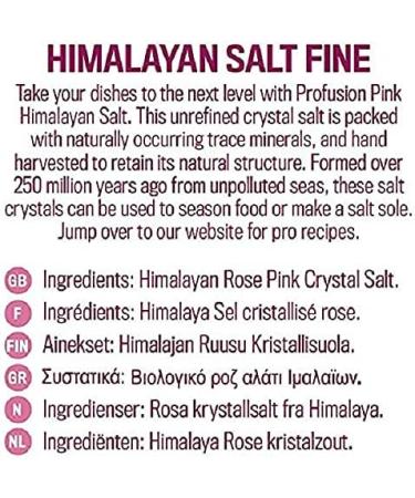 Profusion Organic Himalayan Rose Pink Crystal Salt Fine 500g - Buy Online on SooperMarket.com