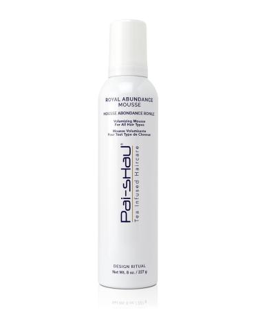 Pai-Shau Royal Abundance Mousse - Volumizing & Nourishing Hair Mousse for styling - Adds Shine & Soft Touchable Hold - Long Lasting Hold Ideal for All Hair Types - 8 fl. oz