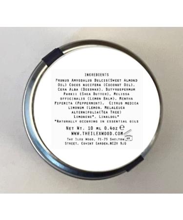 The Ilex Wood - Lemon Balm and Peppermint Lip Balm - All natural coldsore prevention palm oil free cruelty free plastic free moisturising lip balm handcrafted in the UK - 10ml - Buy Online on SooperMarket.com