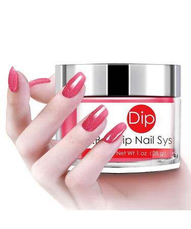 I.B.N Pink Nail Dipping Powder with Added Vitamin | Acrylic Dip Powder Colors 1oz/28g | No Need for Nail Dryer Lamp | DIP 044 - Buy Online on SooperMarket.com