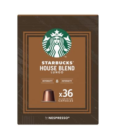 Starbucks by Nespresso Medium House Blend Coffee 36 Pods 206g