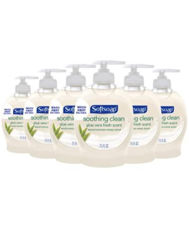 Softsoap Moisturizing Liquid Hand Soap Soothing Clean Aloe Vera - 7.5 Fluid Ounces (6 Pack)