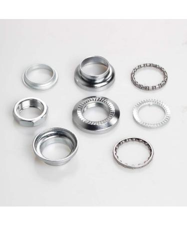 SENQI Silver Iron Bicycle Front Fork Bowl Set - 24T22.2/30/27mm Headset - Buy Online on SooperMarket.com