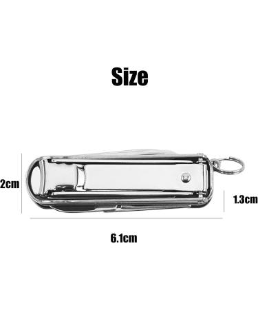 5in1 Multi Tool Nail Clippers Ultra Slim Foldable Multifunctional Pocket Nail Cutter With Nail File Nose Hair Scissors Screwdriver Key Chain Portable Mini Multi Nail Clippers for Travel Hiking Camping - Buy Online on SooperMarket.com