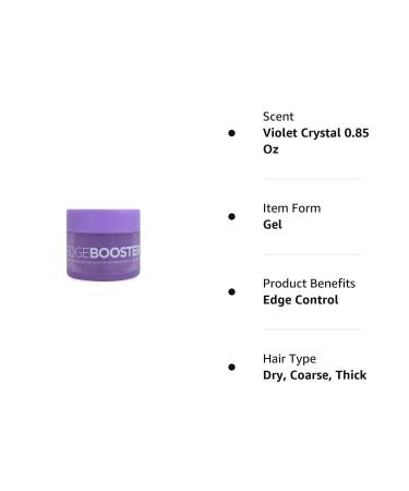 Edge Booster Extra Strength Pomade for Thick Coarse Hair - Travel Size 0.85 Oz (Violet Crystal) - Buy Online on SooperMarket.com