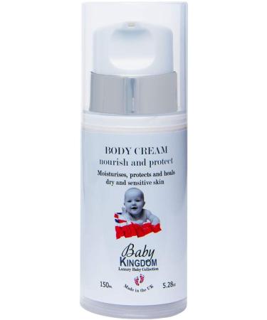 Baby Kingdom Collection Body Cream - Moisturizes Protects and Heals Dry and Sensitive Skin 98% Naturally and Hypoallergenic 150 mL (5.28 Fl Oz) - Buy Online on SooperMarket.com