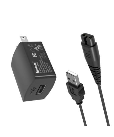 Charger-Cord Fit for Hatteker Beard Trimmer Cordless Hair Trimmer Pro Hair Clippers RFC-696 RFC-676 RFC-598 Electric-Shaver