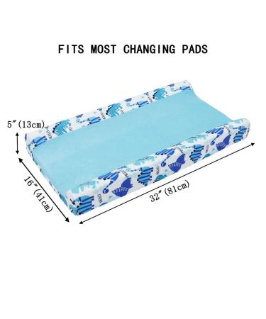Uposao Baby Cover for Changing Pads - Soft & Breathable Floral Diaper Support | 32x16 Cotton Polyester Wrap for Changing Tables - Buy Online on SooperMarket.com