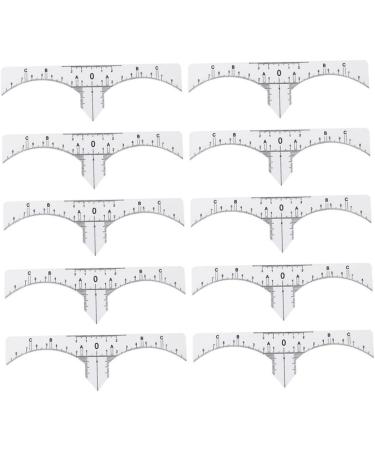 NOLITOY 20 Pcs Eyebrow Guide Measure Tool Microblading Eyebrow Ruler Artifact Disposable - Buy Online on SooperMarket.com