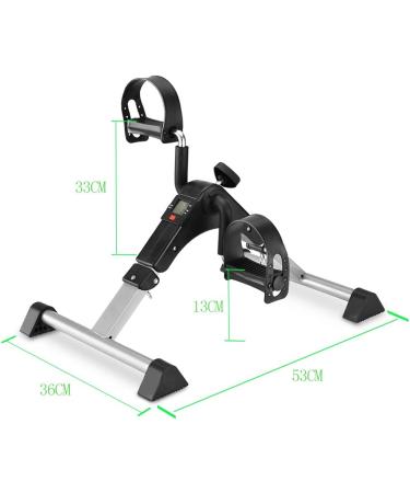 MOMODA Under Desk Bike Pedal Exerciser - Foldable Mini Bike with LCD Display - Grey | Home/Office Leg/Arm Cycling Solution - Buy Online on SooperMarket.com
