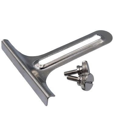 Universal Sewing Machine T Gauge   Durable Steel Sewing Edge Guide That Fits Most Makes & Models of Industrial & Home Sewing Machines   Includes 1 Steel T-Gauge Guide & 2 Screws