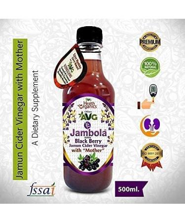 CROW AVG Jambola- Jamun Vinegar with Mother Natural & Unfiltered- 500 ml - Buy Online on SooperMarket.com