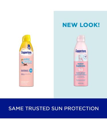 Coppertone Water Babies Sunscreen Lotion Spray SPF 50 - Pediatrician Recommended, Water Resistant Baby Sunscreen, 6 Oz Spray (Pack of 2) - Buy Online on SooperMarket.com