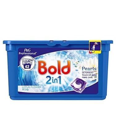Bold 2in1 Pearls Lotus Flower and Lily Capsules x 42 (Pack of 3)