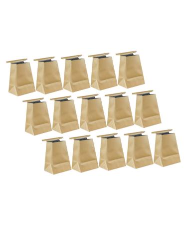 Car Trash Bag 15pcs Vomit Bag Travel Kraft Paper Light Brown Kraft Paper Bags