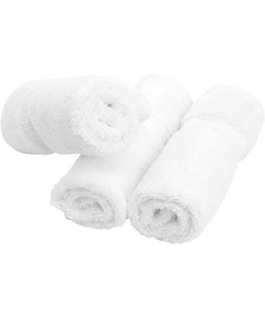 BC BARE COTTON Eco Washcloths - Set of 6 White | Dobby Border | Sustainable Eco-Friendly Products - Buy Online on SooperMarket.com