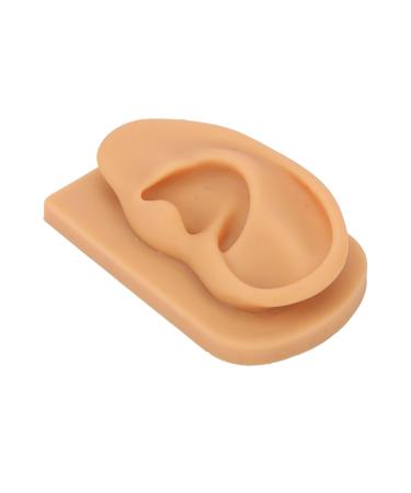 Kadimendium Ear Model Prevent Damage Soft Silicone Right Ear Model Waterproof Easy to Observe for Display