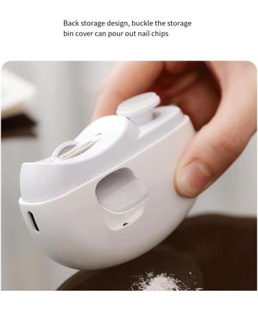Electric Nail Clipper Grinding and Polishing Multifunctional Portable Automatic Nail Grinder Electric Manicure Tool Easy to Use C White - Buy Online on SooperMarket.com