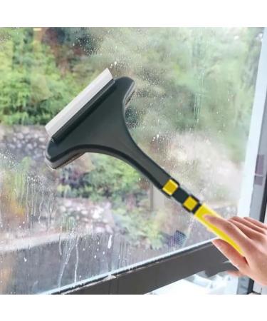 Screen Window Brush Household Glass Wiper Window Cleaning Tool With Dual-head Screen Window Cleaning Without Disassembly Yellow - Buy Online on SooperMarket.com