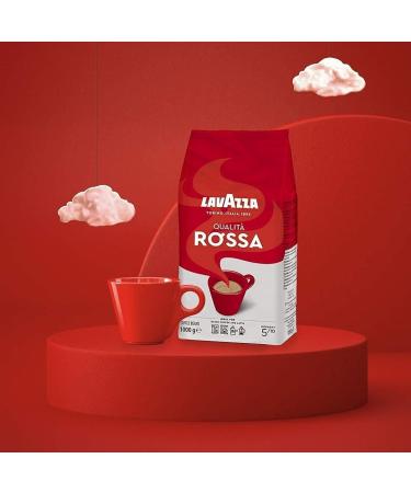 Lavazza Qualita Rossa Arabica and Robusta Medium Roast Coffee Beans 4 x1 kg FREE SUGAR SACHETS  - Buy Online on SooperMarket.com