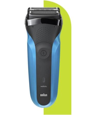 Braun Series 3 310BT Electric Razor for Men - 3-in-1 Trimmer Rechargeable Wet & Dry 30-Min Run Time Black/Blue - Ideal Beard Grooming Tool - Buy Online on SooperMarket.com