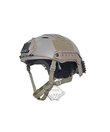 H World Shopping FMA Tactical Airsoft Adjustable Fast Protective Helmet PJ NVG Mount for Tactical Airsoft Paintball DE Large-X-Large