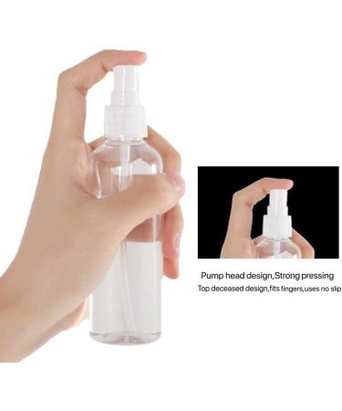 Hanyousheng Spray Bottle Plastic Refillable Spray Bottle 4 PCS 100ml/3.38oz Atomiser Spray Bottle Transparent Fine Mist Spray Bottle Spray Bottle Set for Cleaning Perfume with 2 Pieces Funnel 4*100ml - Buy Online on SooperMarket.com