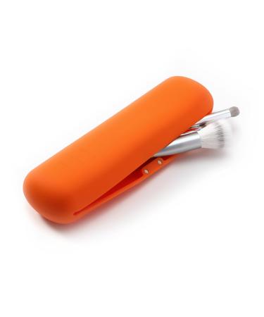 FERYES Travel Makeup Brush Holder L Orange/Sunset Chevron