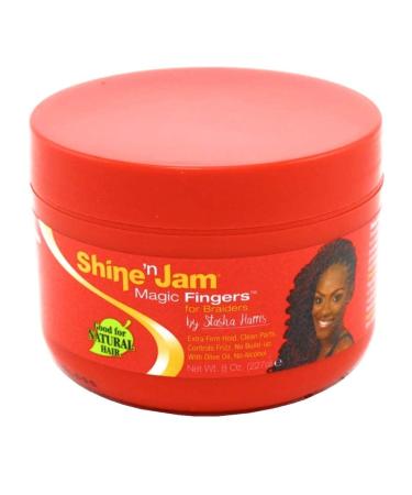 Shine N Jam Magic Fingers Braiders Extra Firm Hold 8oz - No Build-up | Pack of 1 - Buy Online on SooperMarket.com