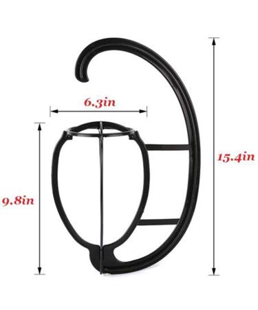 Smilco 4 Pack Wig Hanger | Portable Hanging Stand for Wigs & Hats | Collapsible & Durable - Buy Online on SooperMarket.com