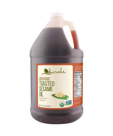 Kevala Organic Toasted Sesame Oil, 1 Gallon (128 Fl Oz)