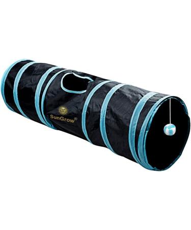SunGrow Large Cat Tunnel Toy with Play Ball - Collapsible Maze Tube for Indoor Cats, Kittens, Rabbits, and Dogs - Buy Online on SooperMarket.com