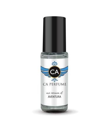 CA Perfume Impression of Aventura For Men Replica Fragrance Body Oil Dupes Alcohol-Free Essential Aromatherapy Sample Travel Size Concentrated Long Lasting Attar Roll-On 0.14 Fl Oz/4ml-X1