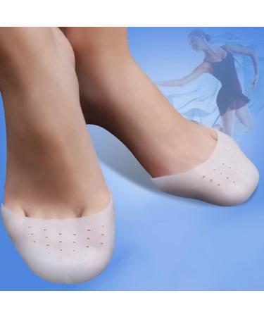 FOMIYES Silicone Pointed Dance Shoe Pads - High Heel Toe Protectors for Women - 1 Pair (White) - Buy Online on SooperMarket.com