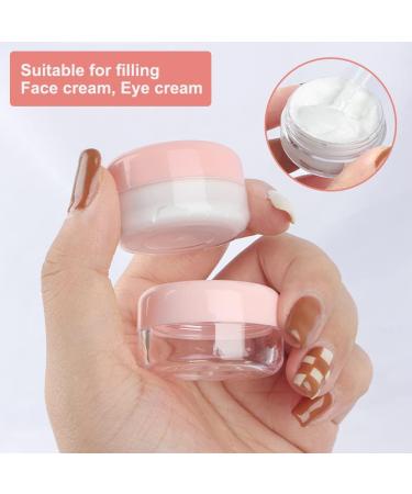 24-Pack Mini Pink Lip Balm Jars - Empty Plastic Cream Cans for Travel Cosmetics and Nail Art - Perfect for Creams Lotions & Masks - Buy Online on SooperMarket.com
