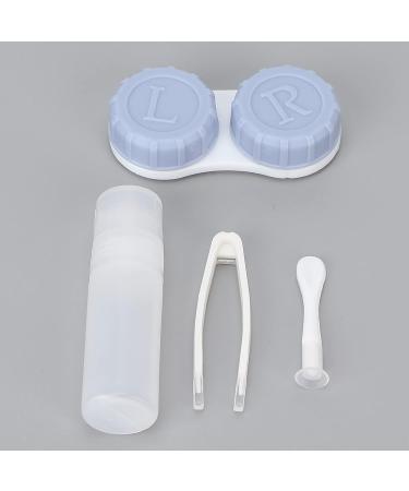 Tmishion Portable Contact Lens Container Set | Travel-Friendly Mini Lens Case with Clip-On Solution Bottle - Buy Online on SooperMarket.com