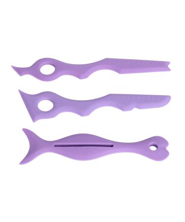 3pcs Stencil Stencils for Eyes Tool Guide Silicone Eyebrow Shaping Stencils Eyeshadow Aid Angled Eye Makeup Tool for Makeup Beginner