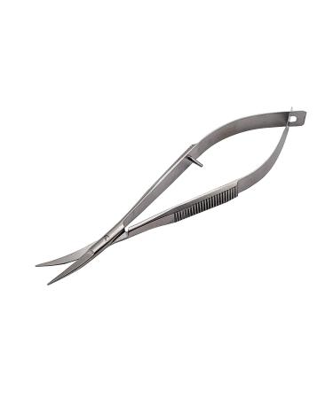 Professional Eye Brow -Micro Scissors 4.5" Straight Castroviejo stitch cutting embroidery spring action extra sharp for ENT-EYE-SKIN-DENTAL -61065 By Macs (Eye Brow Scissors Curved)