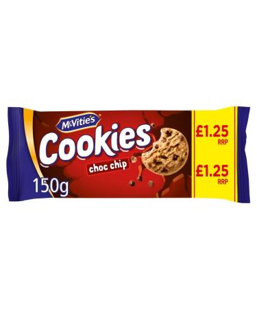 McVitie's Cookies The Chunky One Chocolate Chip 150g - Pack of 12