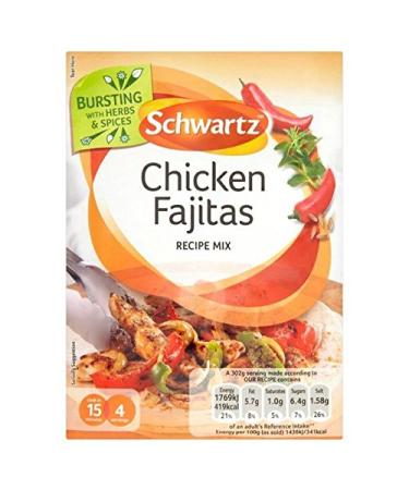 Schwartz Chicken Fajita Authentic Mix 35g (Pack of 2)