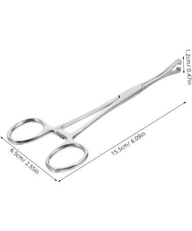 BELLIFFY Reptile Feeding Clip Reptile Tongs Feeding Snake Feeding Tongs Stainless Steel Silver - Buy Online on SooperMarket.com