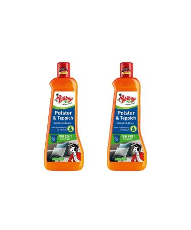 Poliboy - upholstered carpet cleaner - gentle stain removal - cleaner for upholstery and carpets - soil cleaning - 2x500ml (1 liter) - Made in Germany carpet cleaning 1 l (1 Pack)